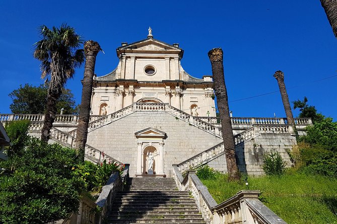 Bike tour - Kotor Bay circle and visit Our Lady of the Rock - The narrow Boka Bay view at Our Lady of Angels