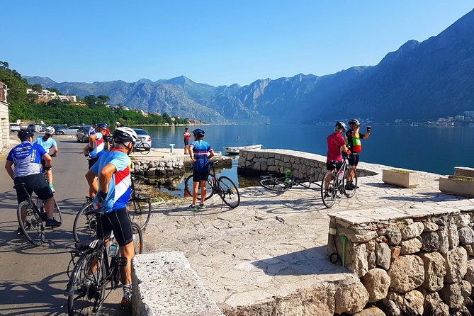 Bike tour - Kotor Bay circle and visit Our Lady of the Rock - St. Nikola Church and the final part of the ride