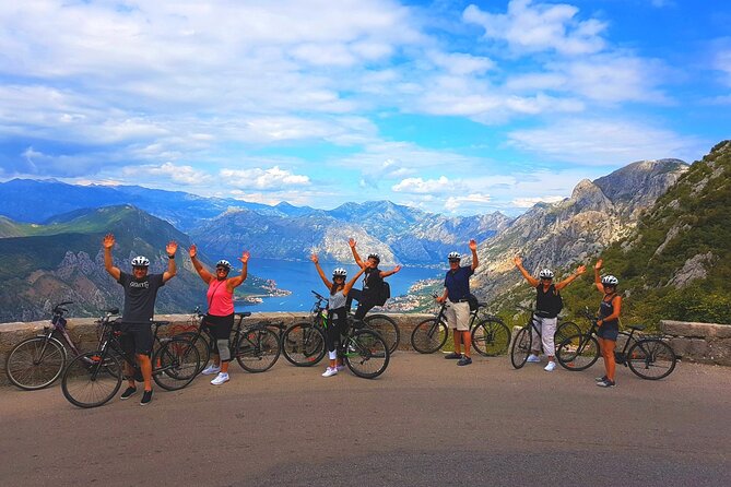 Bike tour - Panoramic downhill from Njeguši and Kotor serpentines - Reaching Njeguši and the birthplace of Njegoš II