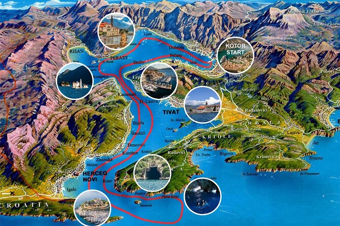 Blue Cave 3 hours PRIVATE tour with modern speedboat - The views between Kotor, Perast, and Herceg Novi