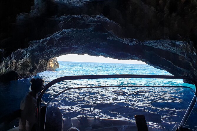 Blue Cave Kotor Swim, Mamula&Lady of the Rock 3 Hour Ticket Tour - Entering a former Yugoslav submarine tunnel