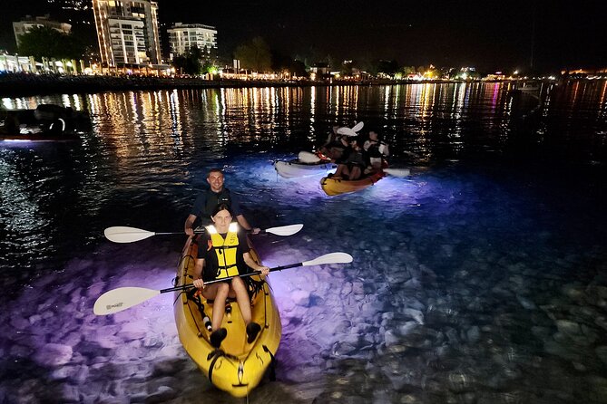 Budva: 2-Hour «Night Lights» Kayak Tour - Floating quietly above the glowing seabed
