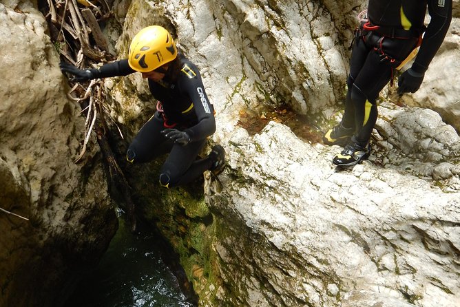 Canyoning in Nevidio Canyon - 11:00, gearing up for the canyon