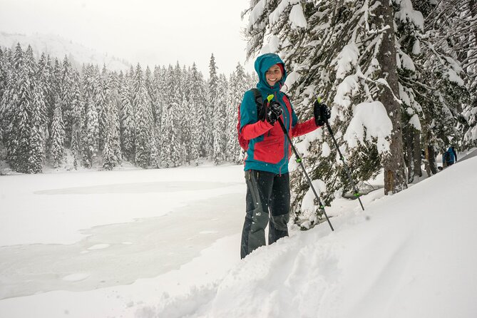 Montenegro Snowshoeing Durmitor - Reaching Zminje Lake through the snowy park