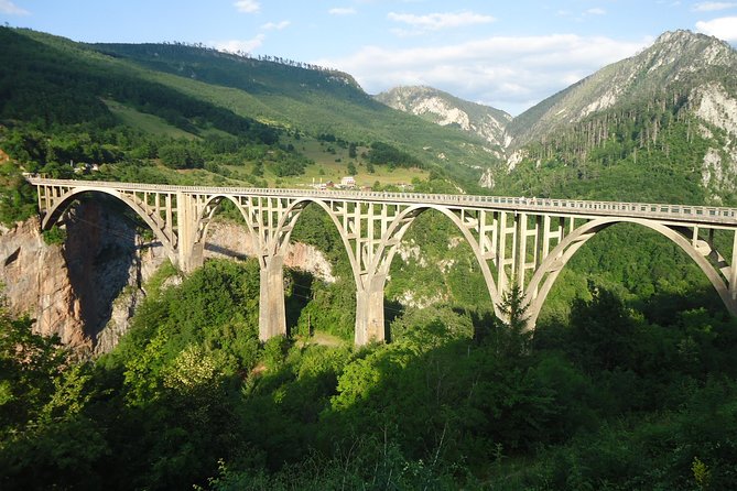 Moraca, Tara & Piva canyons with Durmitor national park - Djurdjevica Tara Bridge adds a little action