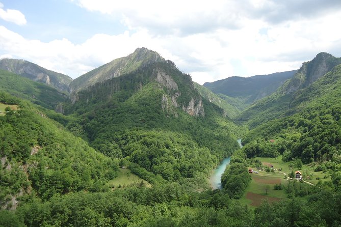 Moraca, Tara & Piva canyons with Durmitor national park - Bobotov Kuk shows the highlands from the road