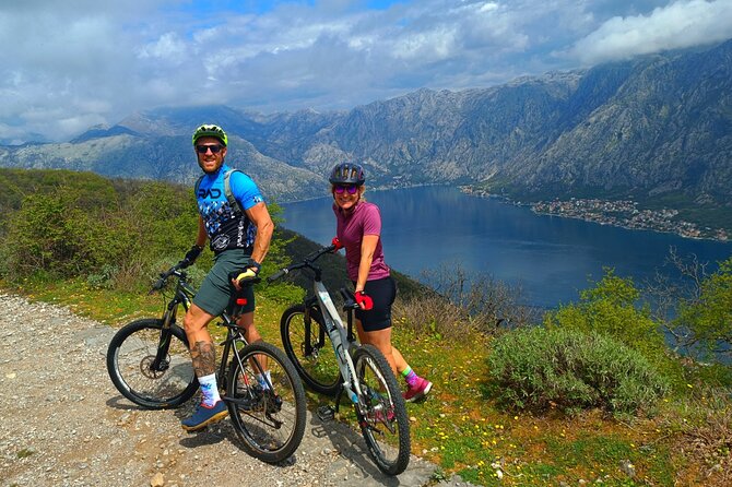 Mountain Biking on Vrmac peninsula - Panoramic view on Kotor bay - Starting at Fort Trojica Near the P22