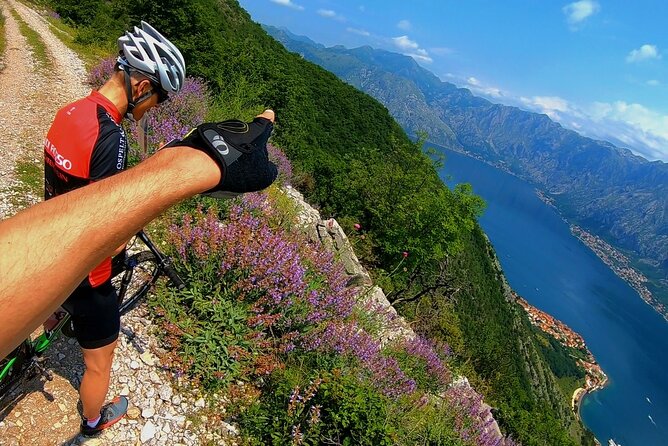 Mountain Biking on Vrmac peninsula - Panoramic view on Kotor bay - Riding the Vrmac Peninsula