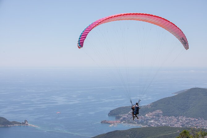 Paragliding in Budva with Certified Pilot (Free Pick-Up Included) - Meeting at Bečići Beach