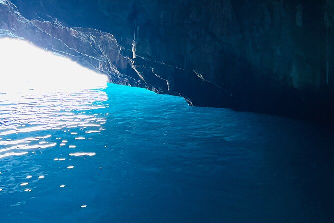 Private Blue Cave Adventure with Views of Boka Bay(up to 6pax) - Crossing Boka Bay by speedboat