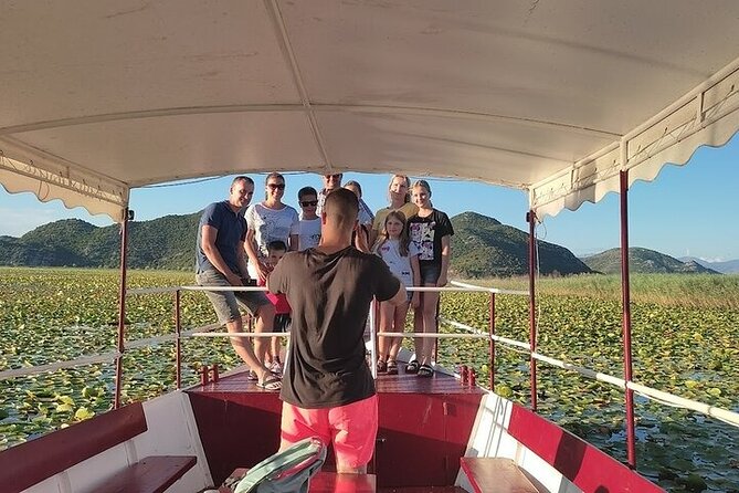 Virpazar Skadar Lake National Park Guided Boat Tour - Three islands and the open-water view